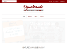 Tablet Screenshot of dynabrands.com